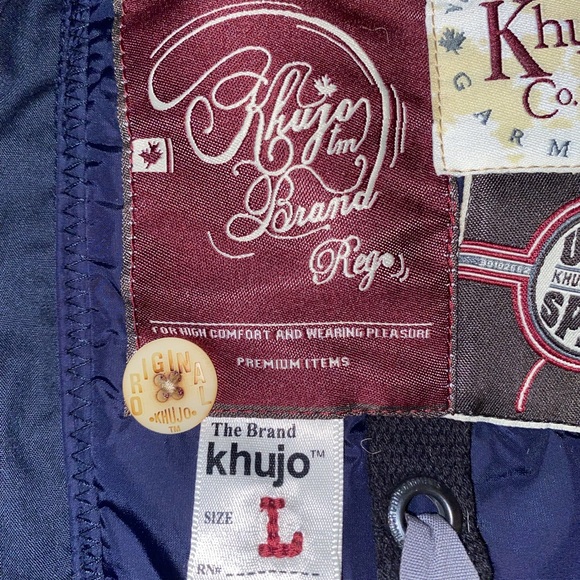 Women’s Large Navy Khujo Winter Jacket w/ faux fur trim - Picture 7 of 11